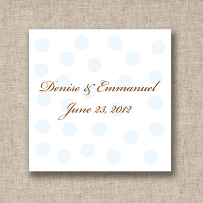 Personalized Wedding Favor Tags on Polka Dots Favor Tags   Wedding Favor Tags