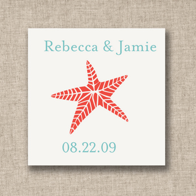 Wedding Favor Labels on Starfish Wedding Favor Tags   Wedding Favor Tags