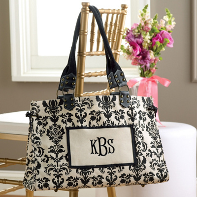 Damask Carry-All Tote Bag