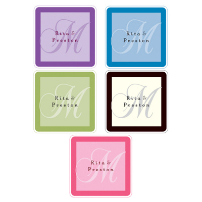 Personalized Colorful Coasters Rita - Square