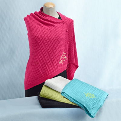 Cable Knit Shawl