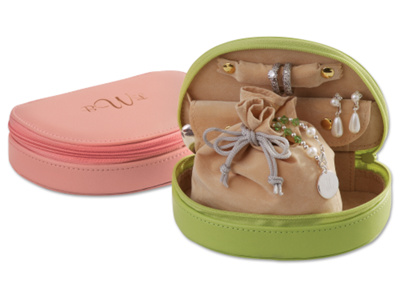 Mini Jewel Travel Case in Napa Leather