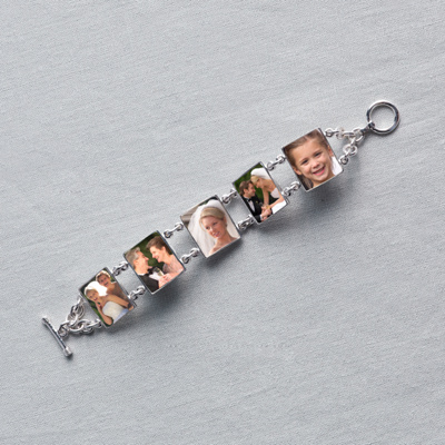 Sterling Photo Bracelet