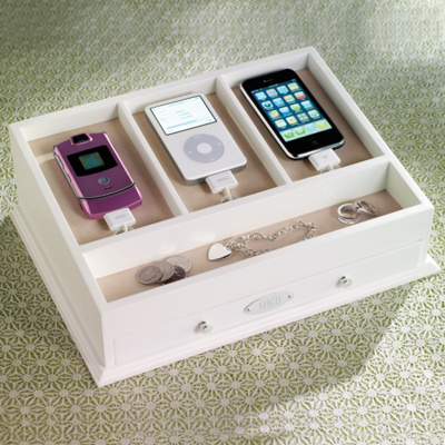 White Charging Station