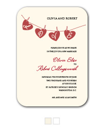 Hung up on Love Wedding Invitation