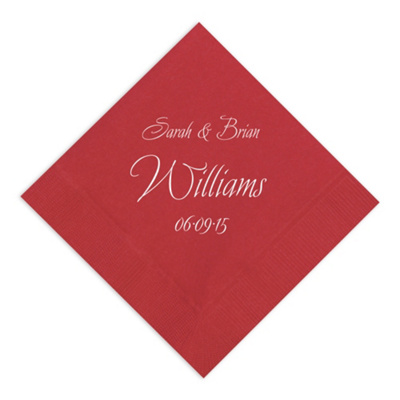 Decorative Names Napkin