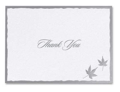 Autumn Leaves Thank You Note