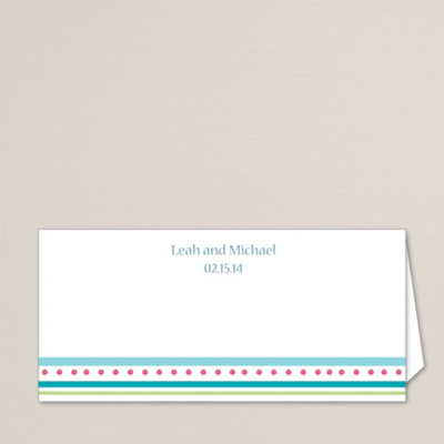 Cabana Stripes Place Card