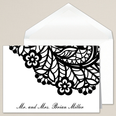Cabana Stripes Thank You Note