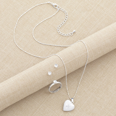 Sparkling Heart Jewelry Set