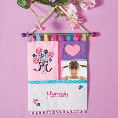 Hearts and Flowers Wall Hanging