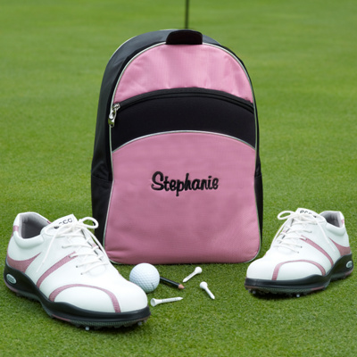 Pink Golf Shoe Bag