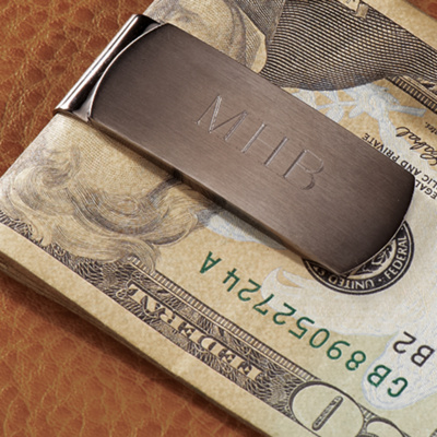 Gunmetal Money Clip
