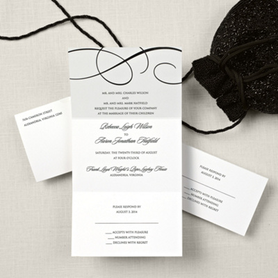 Scroll Invitations on Elegant Scroll Seal And Send Wedding Invitation