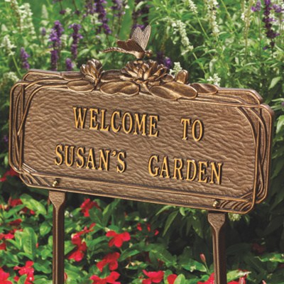 Dragonfly Gardening Plaque in 3 colors