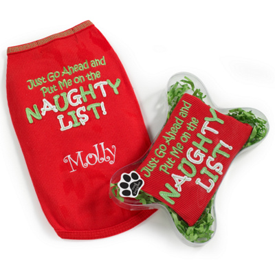 Naughty List Shirt for Pups