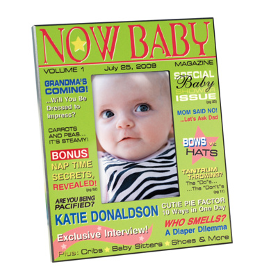 "Now Baby" Girl Magazine Frame