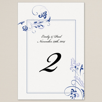 Table Number Cards Wedding on Table Number Cards Extraordinary Love In Navy Design For The Reception