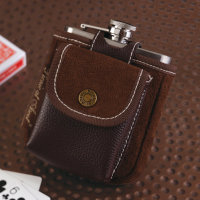 Flask and Poker Cards Combo