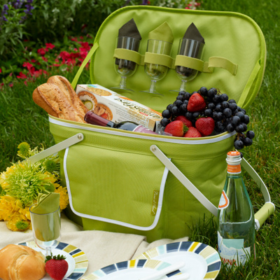 Apple Green Picnic Basket