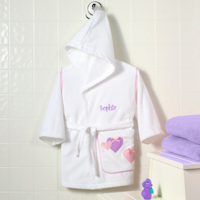 Hearts Hooded Robe