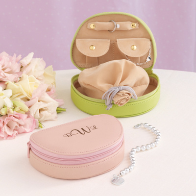 Mini Jewel Travel Case in Napa Leather