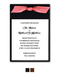 Color Duet Wedding Invitation                             (was $179.95 for 100)