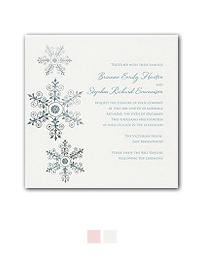 Sparkling Snowflake Wedding Invitation