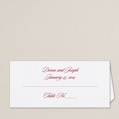Wrapped in Romance Wedding Place Card