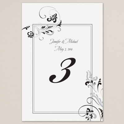 Extraordinary Love in Black Wedding Table Numbers You May Also Like