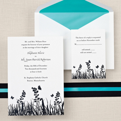 Butterfly Wedding Invitation Cards on Butterfly Wedding Invitation   Butterfly Kisses Wedding Invitations