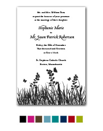 Butterfly Kisses Wedding Invitation