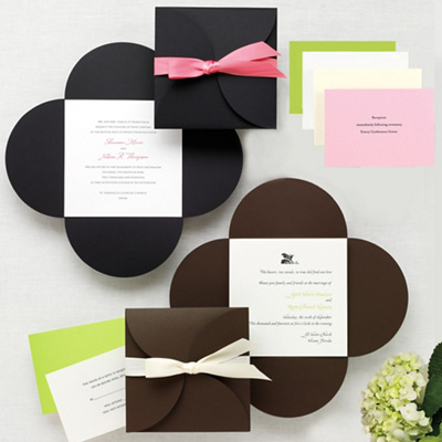 Petal Wrap Wedding Invitation