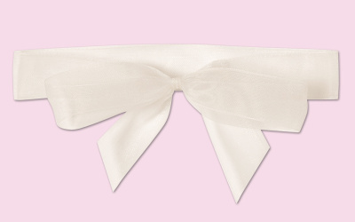 Pre-tied Organza Wrap Around Bow