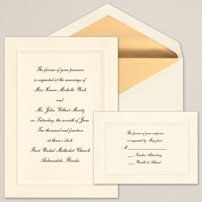 High Style Wedding Invitation