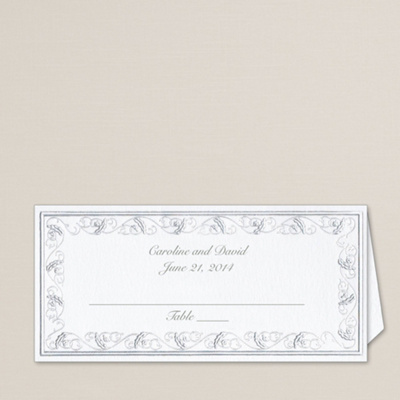 Floral Vine Place Card