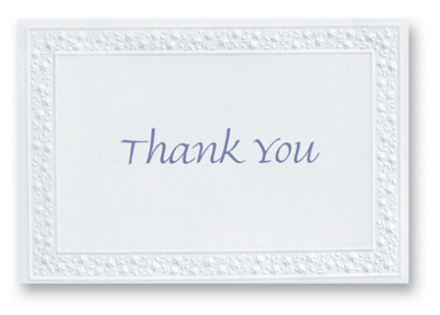 Delicate Flowers Thank You Note