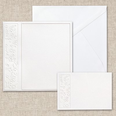Spring Splendor in White Bright White DIY Invitation Kit