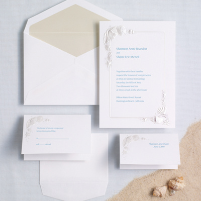 Wedding Invitations   on Sea Treasures Wedding Invitation   Beach Wedding Invitations