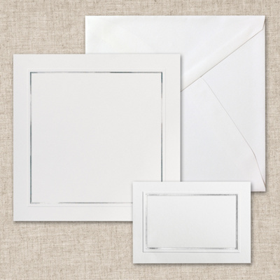 Framed in Silver Bright White DIY Invitation Kit You May Also Like