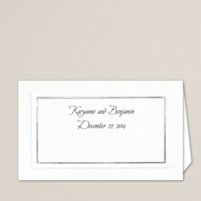 Silver Border Wedding Place Card You May Also Like You May Also Like