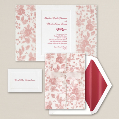Wrapped in Roses Wedding Invitation