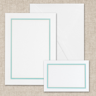 Colorful Chic Tropical Blue Bright White DIY Invitation Kit