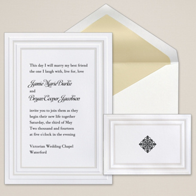 Sophisticated Style Wedding Invitation
