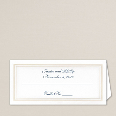 Sophisticated Style Wedding Place Card