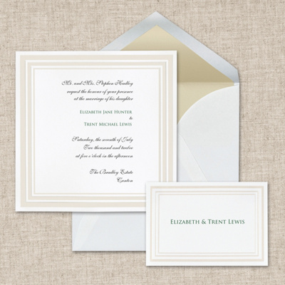 Pearl Pleasure Wedding Invitation