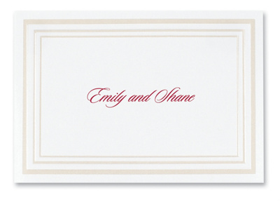 Pearl Pleasure Wedding Thank You Note            (was $54.95 for 100)