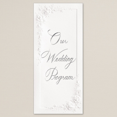 Wedding Catalogs  Free on Cascading Roses Wedding Program   Wedding Programs