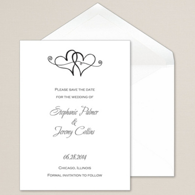 Twin Hearts Wedding Save the Date You May Also Like You May Also Like