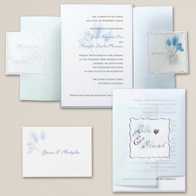 Vellum Wrap for Love and Cherish Forever Invitation